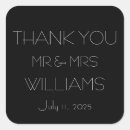 Search for mr and mrs wedding stickers Elegant