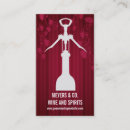 Search for liquor store business cards Sommelier