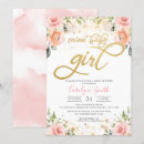 Search for blush floral baby shower invitations Pink and gold
