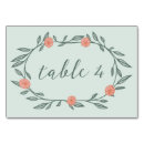 Search for flower wreath table cards Flowers