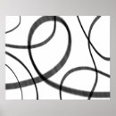 Search for black white abstract swirl posters Contemporary