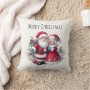 Search for santa and mrs claus cushions Merry christmas