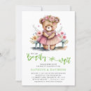 Search for animal baby girl shower invitations We can bearly wait