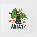 Search for black cat christmas wrapping paper Tree