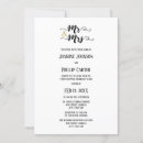 Search for mr and mrs wedding invitations White