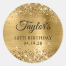 Search for 80th stickers Gold