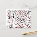 Search for red abstract postcards White