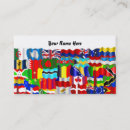 Search for world flags business cards Countries