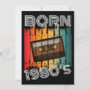 Search for old school birthday invitations 80s