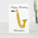 Search for saxophone birthday cards Musical instrument