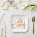 Search for just married plates Reception