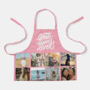 Search for happy pink aprons Photo collage