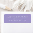Search for violet return address labels Elegant