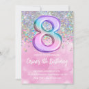 Search for foil birthday invitations Pink