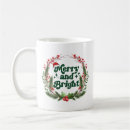 Search for merry and bright coffee mugs Floral