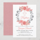 Search for pink girl christening invitations Grey