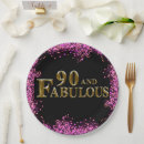 Search for 90th birthday plates 90 and fabulous