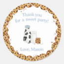 Search for cookies and milk stickers Blue