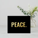 Search for peace cards invites Foil