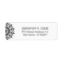 Search for ornate return address labels Black