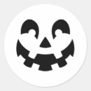 Search for black pumpkin face stickers Smile