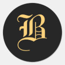 Search for gold letter b stickers Initials