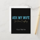 Search for funny husband postcards Wife