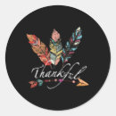 Search for vintage thanksgiving round stickers Thankful