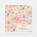 Search for pastel floral napkins Bridal shower