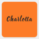 Search for sunset orange stickers Typography