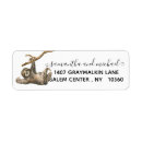 Search for sloth return address labels Watercolor