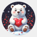 Search for white bear stickers Red