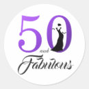 Search for purple 50th birthday stickers 50 and fabulous