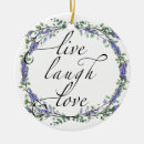 Search for live laugh love christmas tree decorations Floral