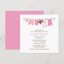 Search for clothesline baby girl shower invitations Modern