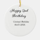 Search for 2nd christmas tree decorations Happy 2nd birthday