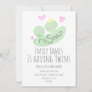 Search for pea in a pod baby shower invitations Modern