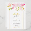Search for real gold foil wedding invitations Pink