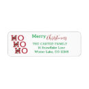 Search for ho ho ho return address labels Merry christmas