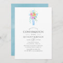 Search for boys confirmation invitations Watercolor