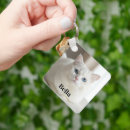 Search for blue eyes key rings Kitten