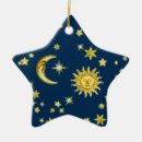 Search for sun moon christmas tree decorations Blue