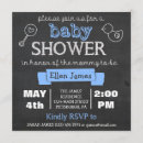 Search for chalkboard baby boy shower invitations Blue