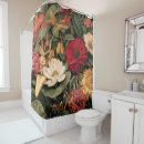 Search for vintage botanical shower curtains White