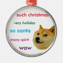 Search for doge christmas tree decorations Santa