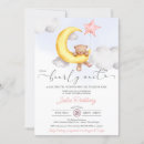 Search for moon baby girl shower invitations Moon and stars
