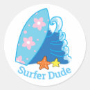 Search for wave surfer stickers Blue