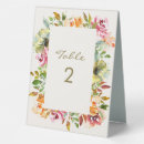 Search for bohemian floral wedding table cards Watercolor