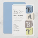 Search for blue block invitations Unique