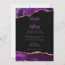 Search for black purple elegant wedding invitations Lavender